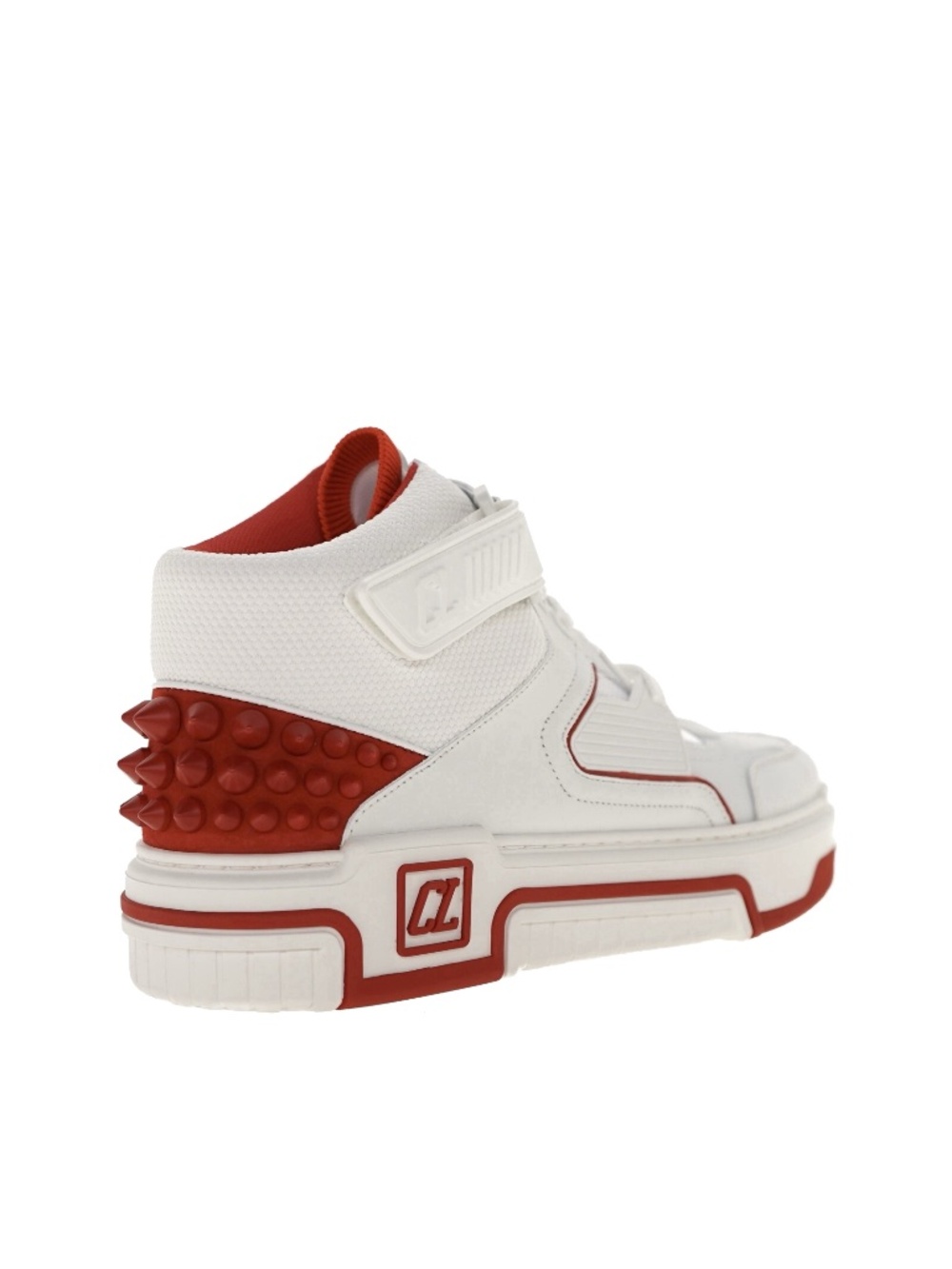 Christian Louboutin Astrolubi Mid Top Sneakers White Leather Size 9 US N… - Picture 4 of 7